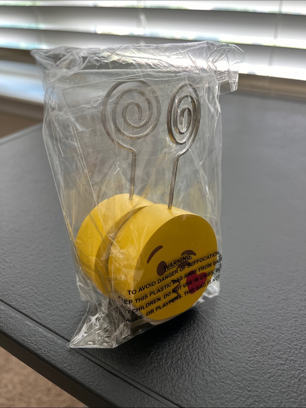 Yellow Winking Emoji Photo Holders Instax
